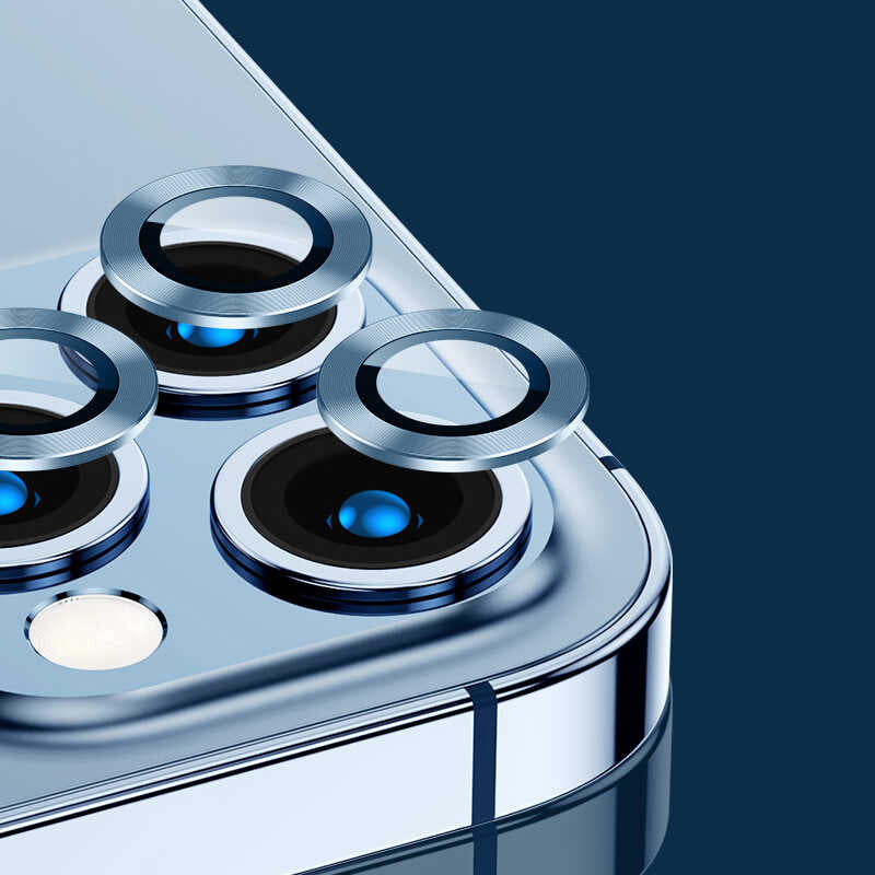Apple iPhone 13 Pro Max Zore CL-04 Kamera Lens Koruyucu Gümüş