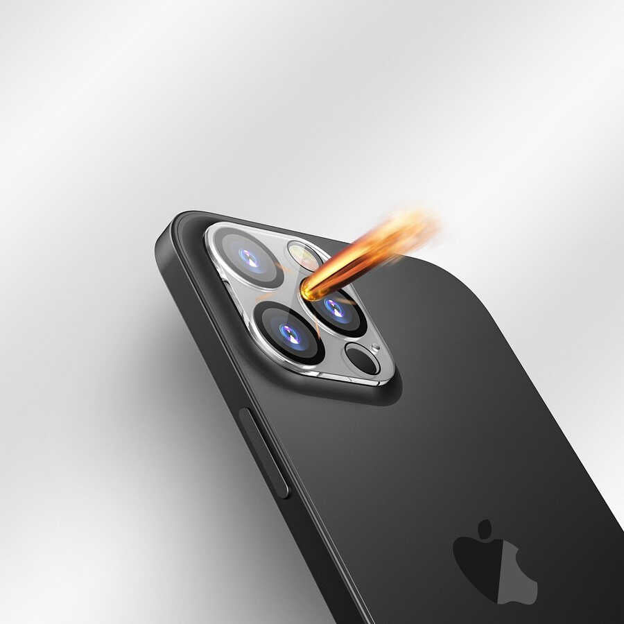 Apple iPhone 13 Pro Max Zore CL-05 Kamera Lens Koruyucu Renksiz