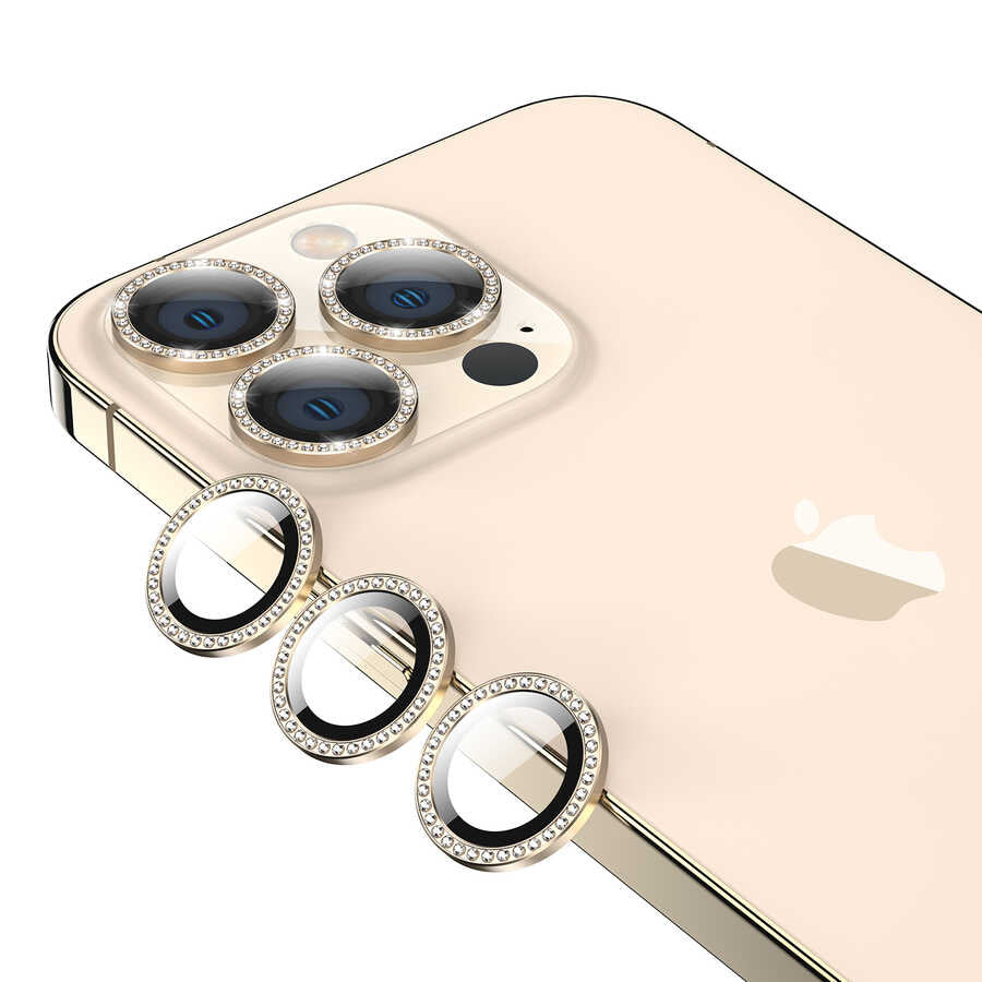 Apple iPhone 13 Pro Max Zore CL-06 Kamera Lens Koruyucu Kırmızı