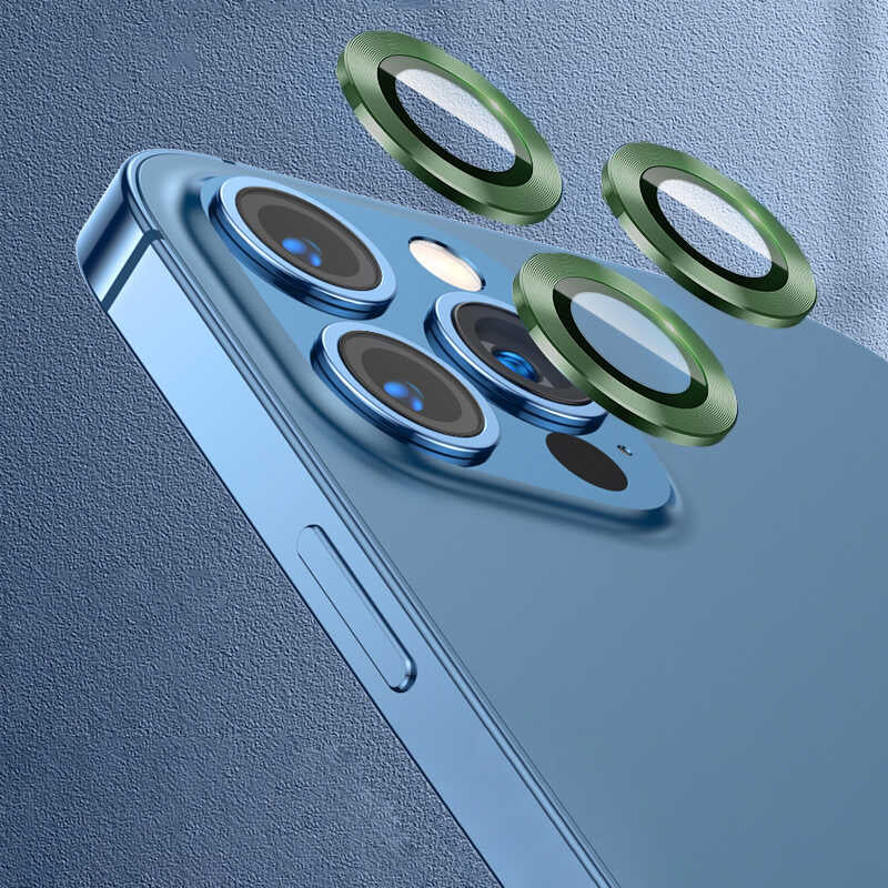 Apple iPhone 13 Pro Max Zore CL-07 Kamera Lens Koruyucu Koyu Gri