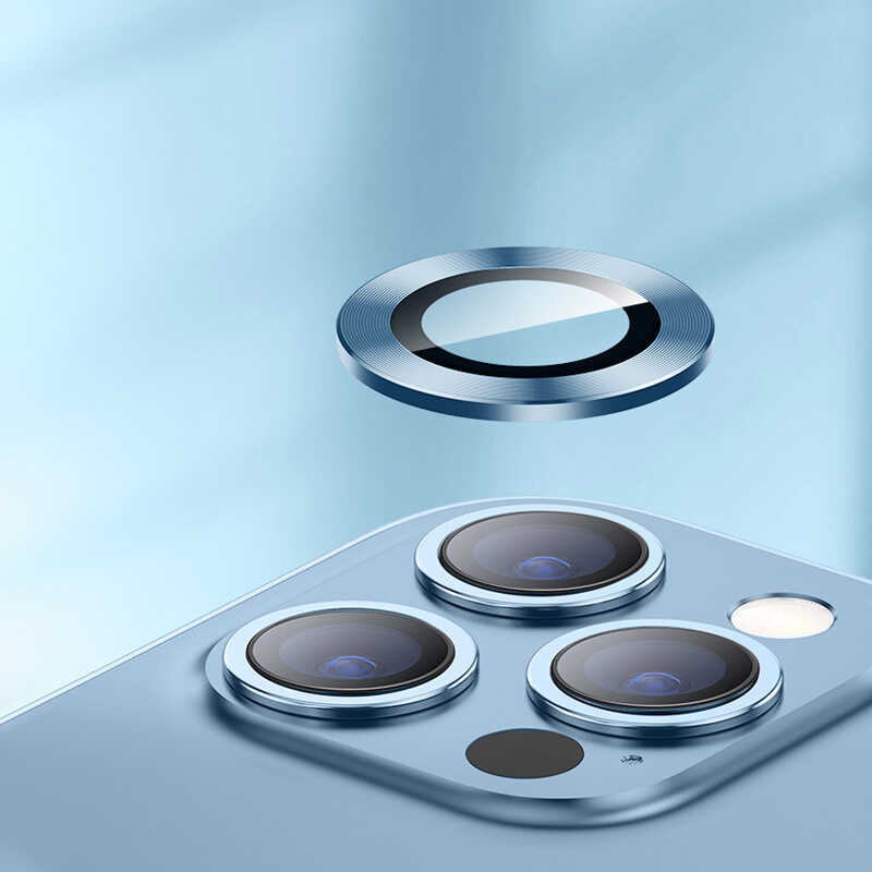 Apple iPhone 13 Pro Zore CL-04 Kamera Lens Koruyucu Siyah