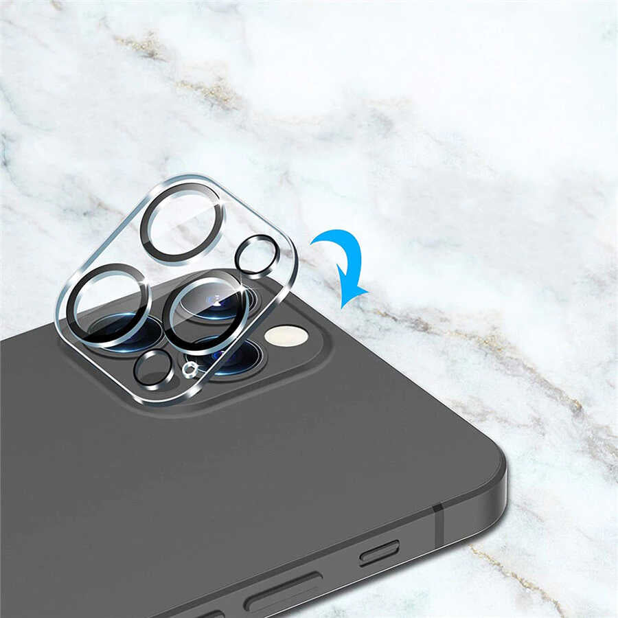 Apple iPhone 13 Pro Zore CL-05 Kamera Lens Koruyucu Renksiz