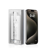 Apple iPhone 13 Zore 3D Oliv HD Temperli Cam Ekran Koruyucu + Kolay Uygulama Aparatı Şeffaf