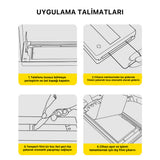 Apple iPhone 13 Zore 3D Oliv HD Temperli Cam Ekran Koruyucu + Kolay Uygulama Aparatı Şeffaf
