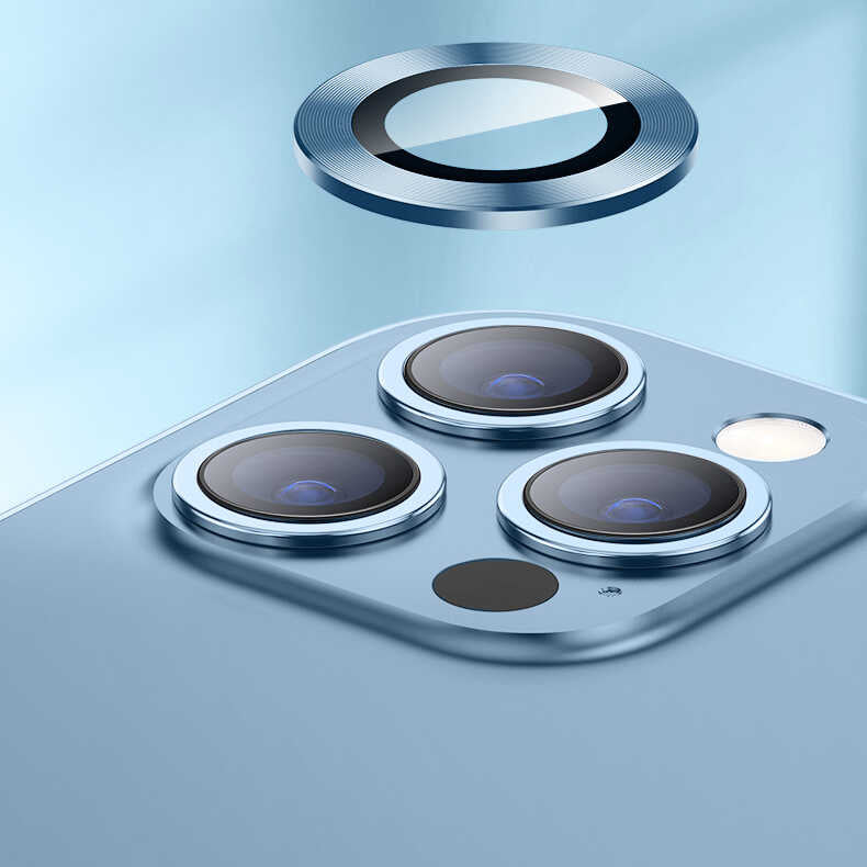 Apple iPhone 13 Zore CL-02 Kamera Lens Koruyucu Kırmızı