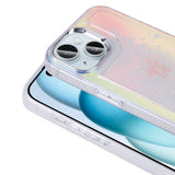 Apple iPhone 14 Kılıf Airbagli Renkli Arka Yüzey Boncuk Tasarımlı Zore Kumul Kapak Pembe