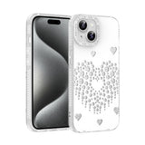 Apple iPhone 14 Kılıf Damla Taşlı Zore Rivas Sert PC Kapak Beyaz