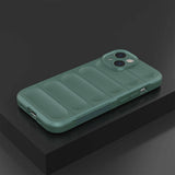 Apple iPhone 14 Kılıf Esnek TPU Oyuklu Arka Yüzey Tasarımlı Zore Etnik Silikon Kapak Lacivert