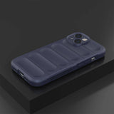 Apple iPhone 14 Kılıf Esnek TPU Oyuklu Arka Yüzey Tasarımlı Zore Etnik Silikon Kapak Koyu Yeşil