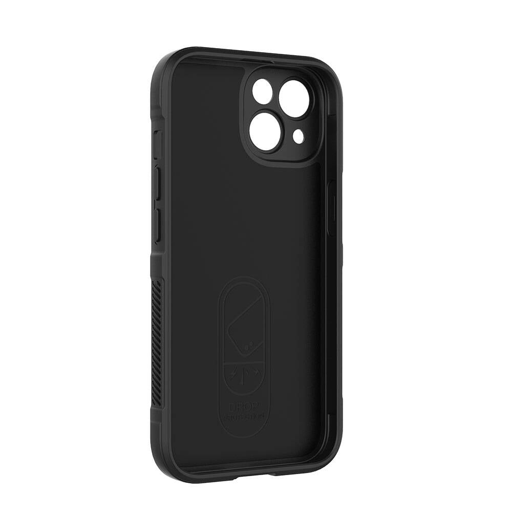 Apple iPhone 14 Kılıf Esnek TPU Oyuklu Arka Yüzey Tasarımlı Zore Etnik Silikon Kapak Koyu Yeşil