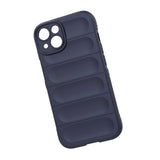 Apple iPhone 14 Kılıf Esnek TPU Oyuklu Arka Yüzey Tasarımlı Zore Etnik Silikon Kapak Koyu Yeşil
