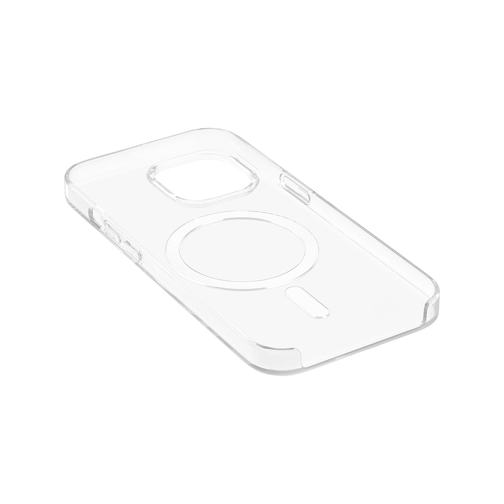 Apple iPhone 14 Kılıf IC Çipli Zore Wireless Şarj Özellikli Şeffaf Orjin Kapak Şeffaf