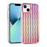 Apple iPhone 14 Kılıf Kabartmalı Dalga Tasarımlı Silikon Zore İsmira Kapak NO9