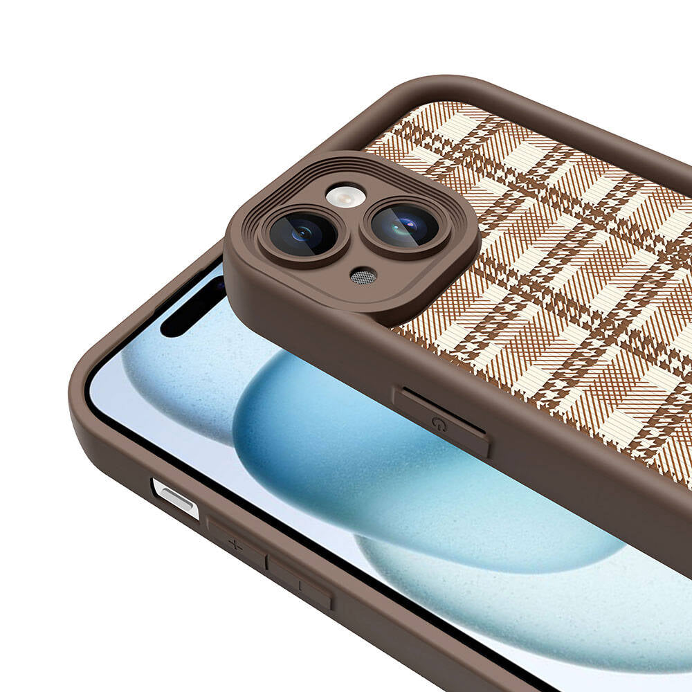 Apple iPhone 14 Kılıf Kamera Korumalı Baskılı Arka Yüzey Zore Klas Kapak Beyaz