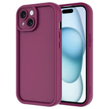 Apple iPhone 14 Kılıf Kamera Korumalı Zore Ananas Kapak Mürdüm
