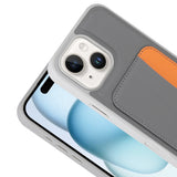 Apple iPhone 14 Kılıf Kartlıklı Zore X-Kart Silikon Kapak Lacivert