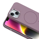 Apple iPhone 14 Kılıf M-Safe Şarj Özellikli Metal Kamera Çerçeveli Zore Edi Silikon Kapak Turuncu