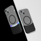 Apple iPhone 14 Kılıf M-Safe Şarj Özellikli Mıknatıslı Zore Duble Kapak Siyah