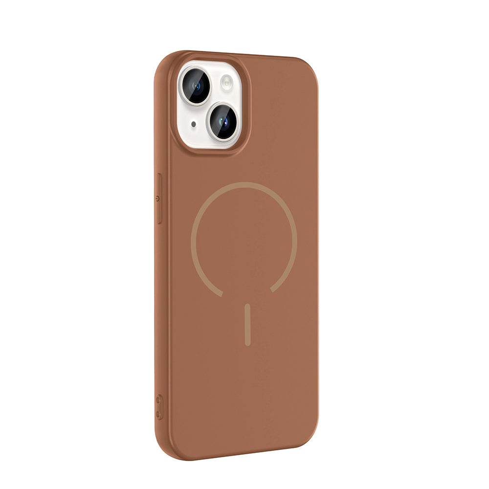 Apple iPhone 14 Kılıf M-safe Şarj Özellikli Zore Meta Kapak Lacivert