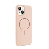 Apple iPhone 14 Kılıf M-safe Şarj Özellikli Zore Meta Kapak Siyah
