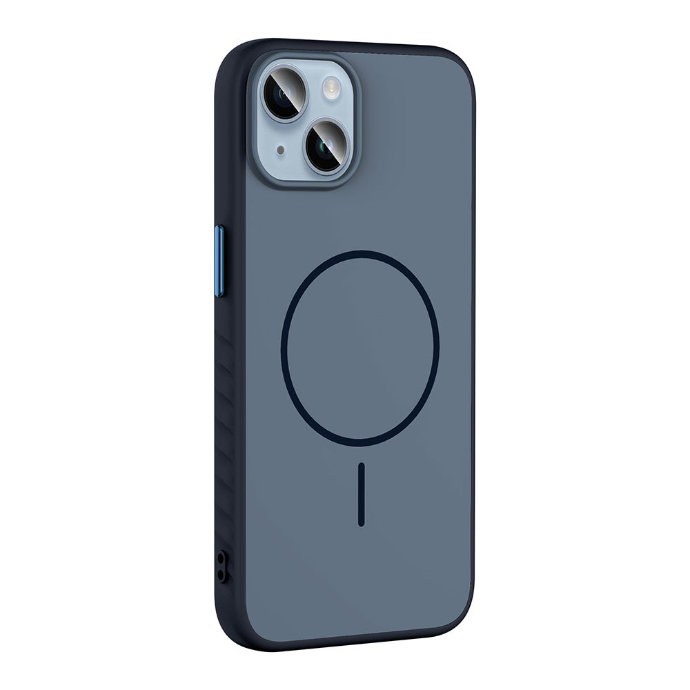 Apple iPhone 14 Kılıf M-safe Şarj Özellikli Zore Tea Kapak Siyah