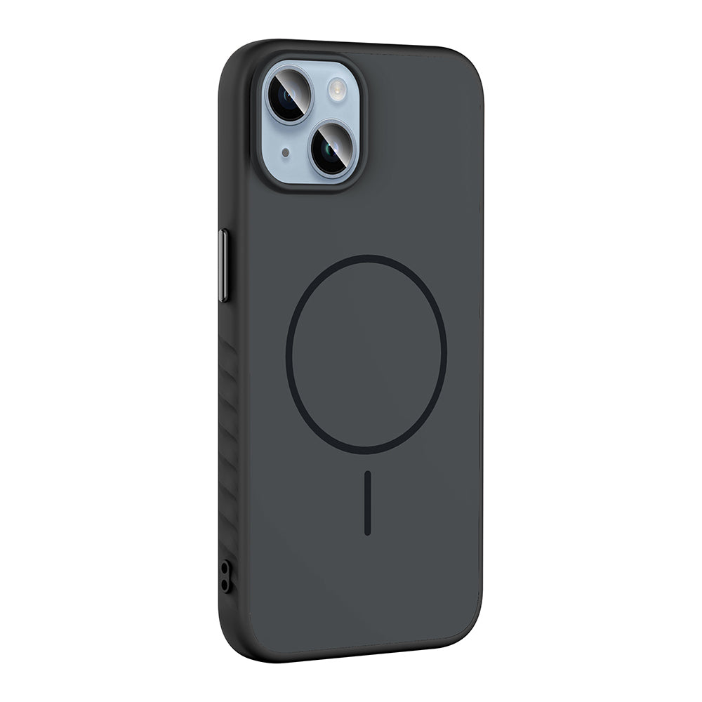Apple iPhone 14 Kılıf M-safe Şarj Özellikli Zore Tea Kapak Siyah