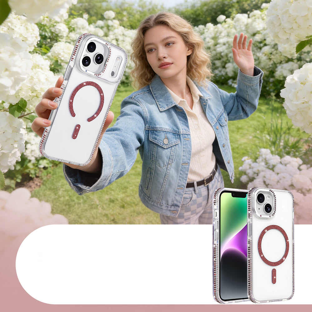 Apple iPhone 14 M-safe Şarj Özellikli Tera Silikon Kılıf Mürdüm