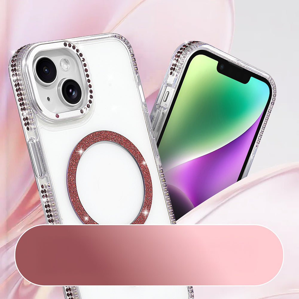 Apple iPhone 14 M-safe Şarj Özellikli Tera Silikon Kılıf Mürdüm