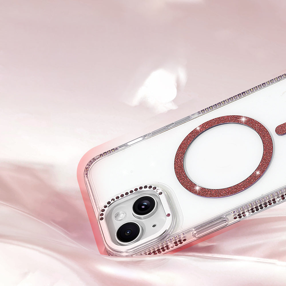 Apple iPhone 14 M-safe Şarj Özellikli Tera Silikon Kılıf Mürdüm