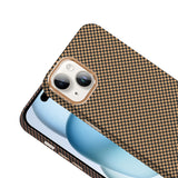 Apple iPhone 14 Kılıf M-safe Şarj Özellikli Karbon Fiber Görünümlü Zore Gros Kapak Gri-Siyah