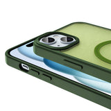 Apple iPhone 14 Kılıf M-safe Şarj Özellikli Mat Arka Yüzey Zore Sio Kapak Siyah