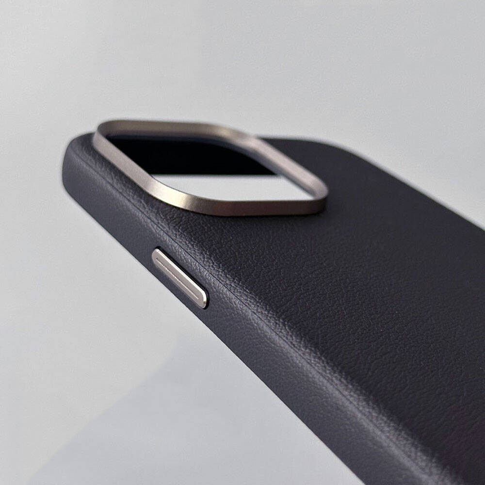 Apple iPhone 14 Kılıf M-safe Şarj Özellikli PU Deri Zore Adora Kapak Siyah