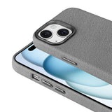 Apple iPhone 14 Kılıf M-safe Şarj Özellikli PU Deri Zore Adora Kapak Siyah