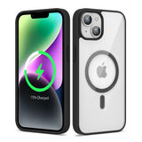 Apple iPhone 14 Kılıf M-safe Wireless Şarj Özellikli Silikon Zore Ege Kapak Siyah