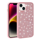 Apple iPhone 14 Kılıf Parlak Taşlı Tasarım Zore Pırlanta Kapak Pembe