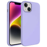Apple iPhone 14 Kılıf Sıvı Teknolojili Silinebilir Sert Zore Kivi Kapak Lila