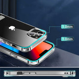 Apple iPhone 14 Kılıf Standlı Şeffaf Silikon Zore L-Stand Kapak Renksiz