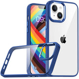 Apple iPhone 14 Kılıf Zore Flora Kapak Sierra Mavi