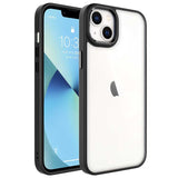 Apple iPhone 14 Kılıf Zore Krom Kapak Siyah