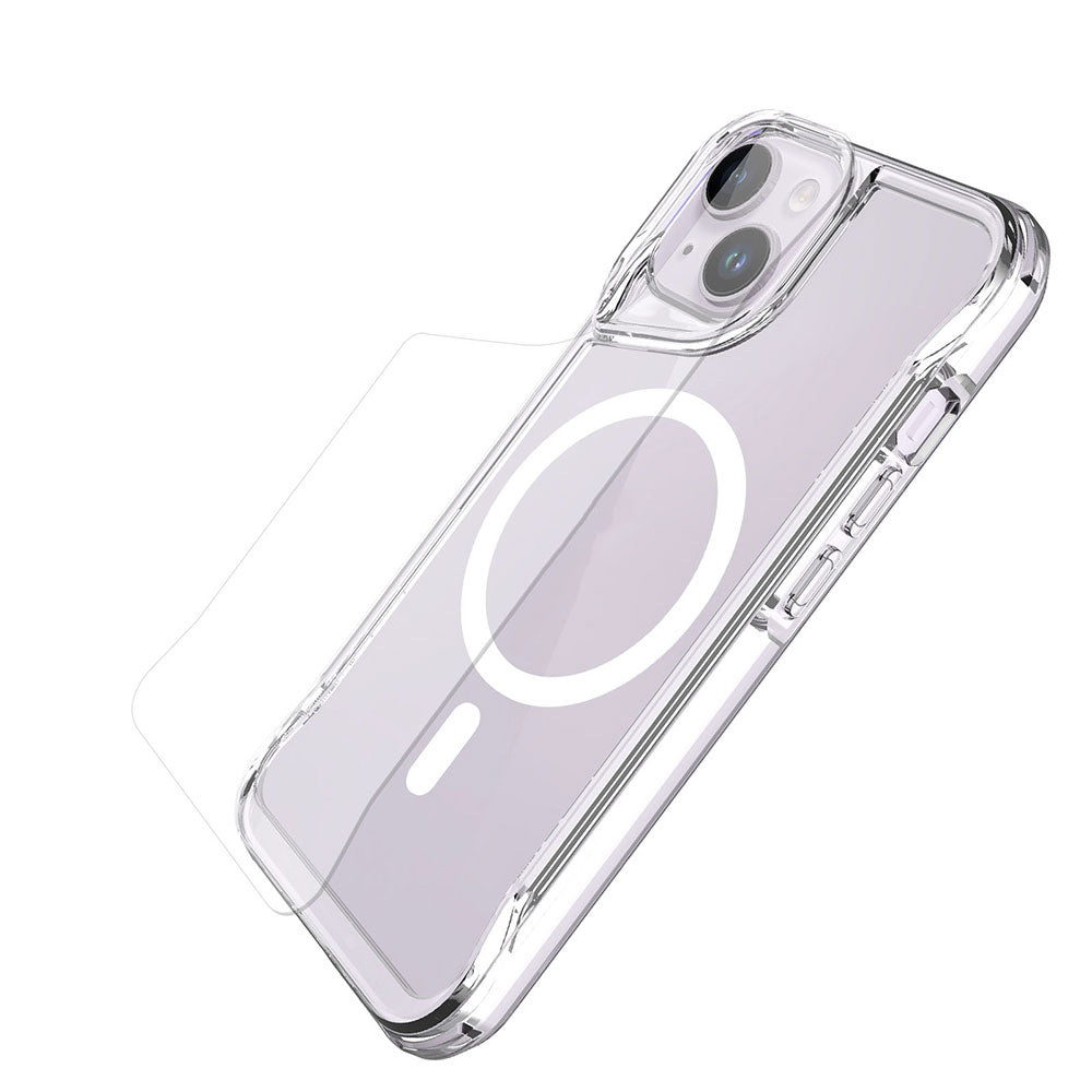 Apple iPhone 14 Kılıf Zore M-safe Şarj Özellikli T-Max M-safe Kapak Renksiz
