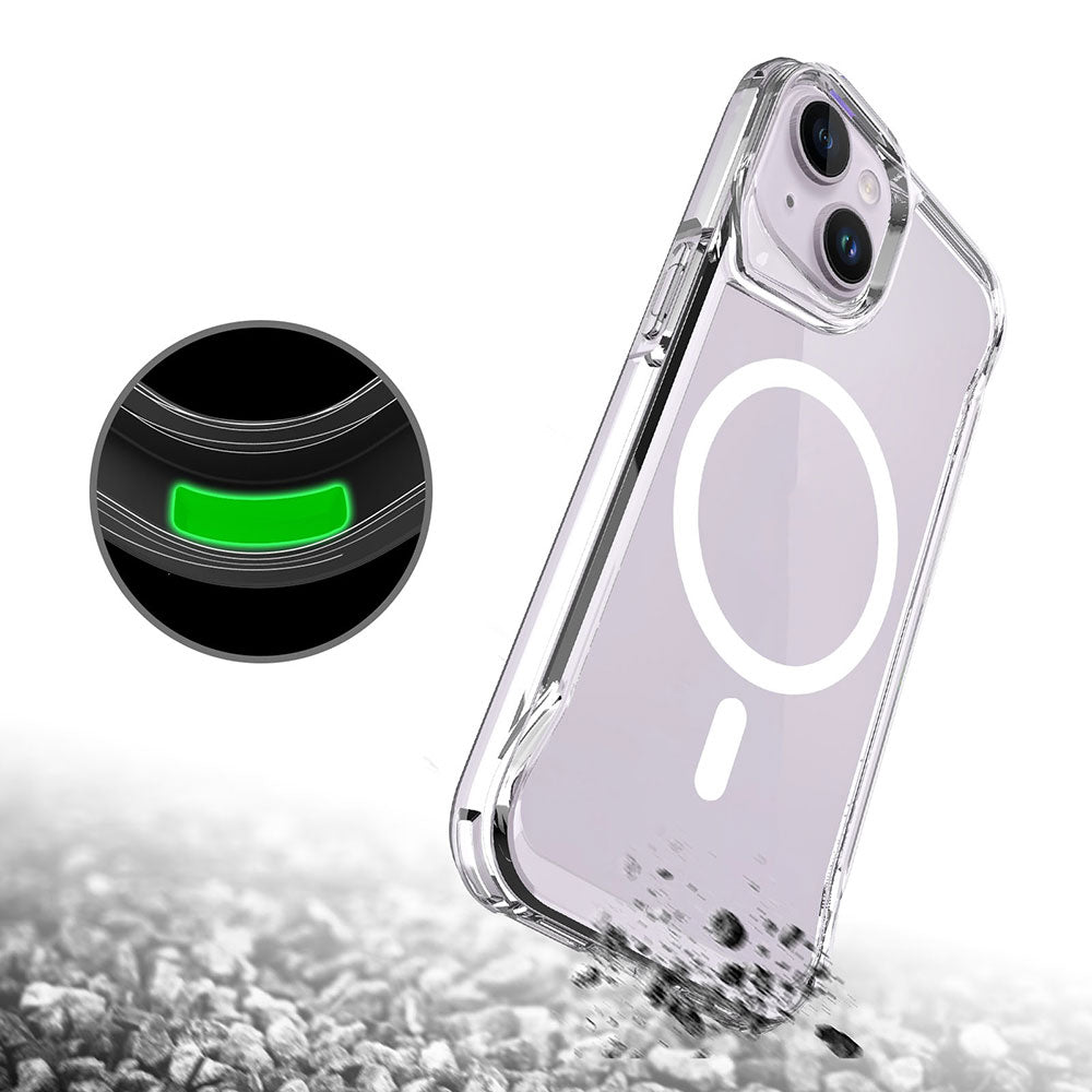 Apple iPhone 14 Kılıf Zore M-safe Şarj Özellikli T-Max M-safe Kapak Renksiz