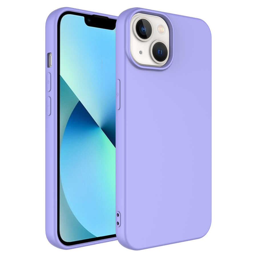 Apple iPhone 14 Kılıf Zore Mara Lansman Kapak Lila