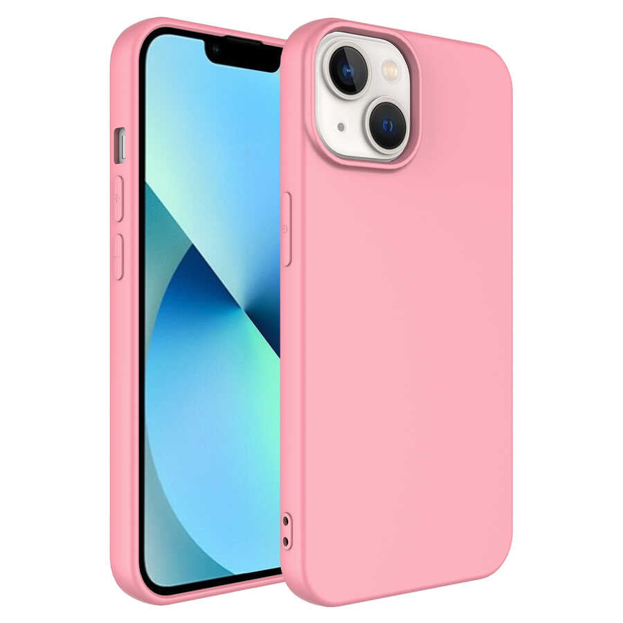 Apple iPhone 14 Kılıf Zore Mara Lansman Kapak Pembe