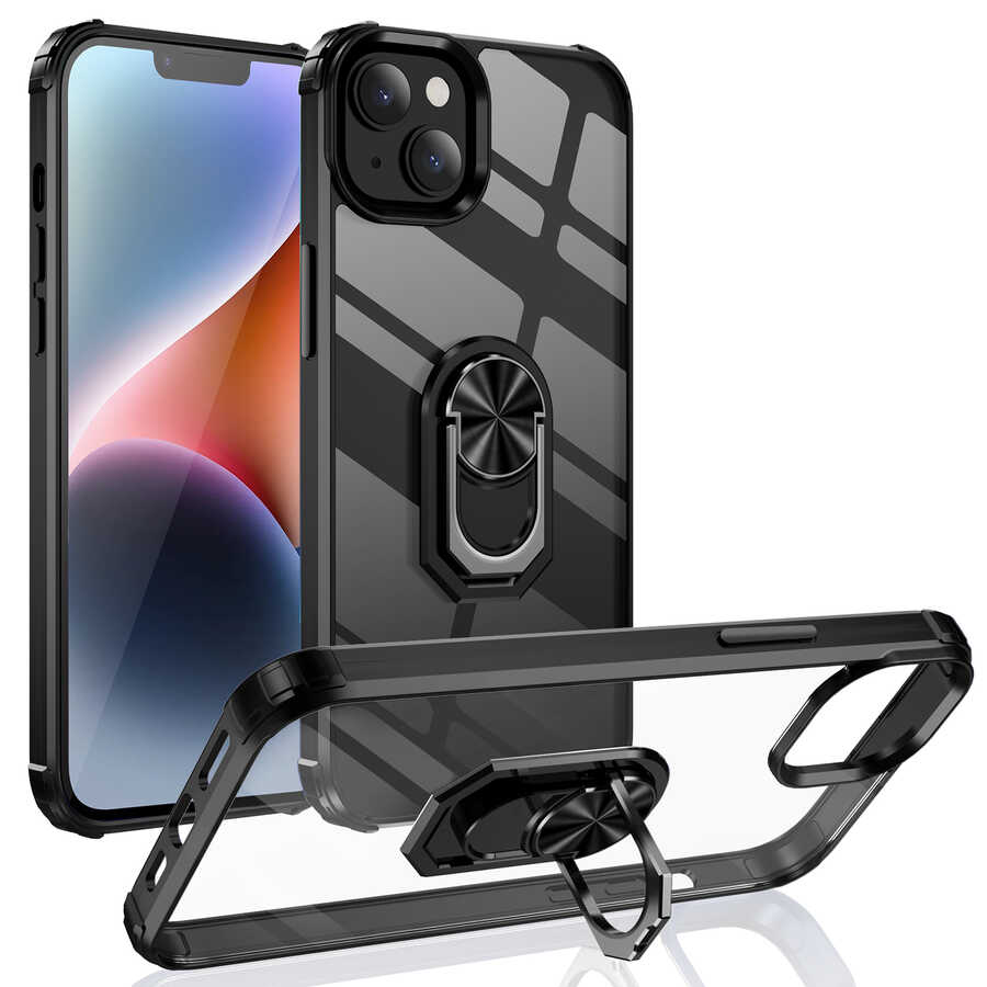 Apple iPhone 14 Kılıf Zore Mola Kapak Siyah