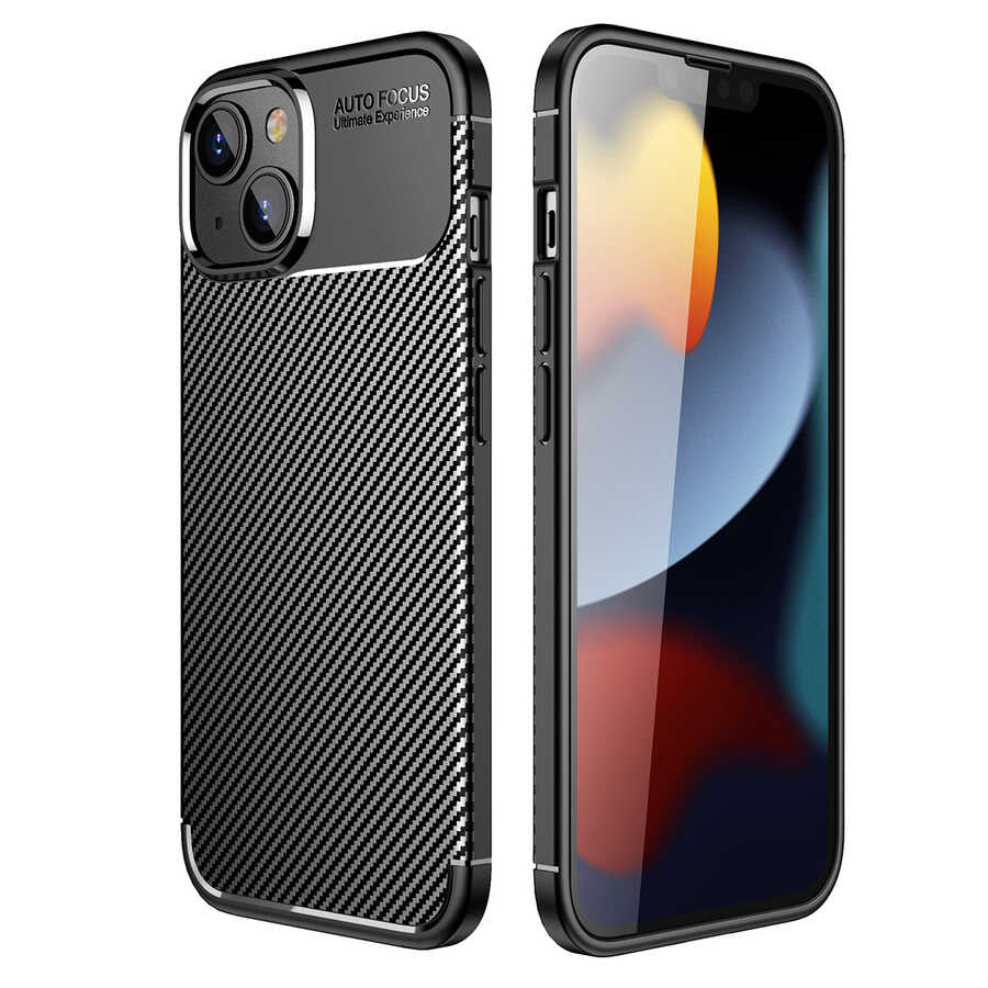 Apple iPhone 14 Kılıf Zore Negro Silikon Kapak Siyah
