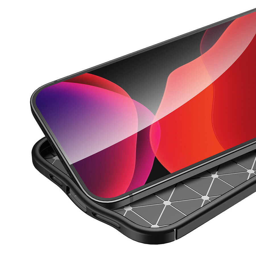 Apple iPhone 14 Kılıf Zore Niss Silikon Kapak Siyah