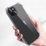 Apple iPhone 14 Kılıf Zore Nitro Anti Shock Silikon Renksiz