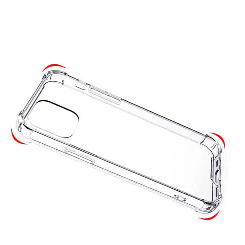 Apple iPhone 14 Kılıf Zore Nitro Anti Shock Silikon Renksiz