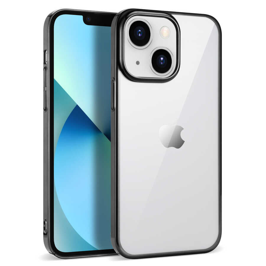 Apple iPhone 14 Kılıf Zore Pixel Kapak Siyah