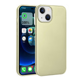 Apple iPhone 14 Kılıf Zore Premier Silikon Kapak Gold